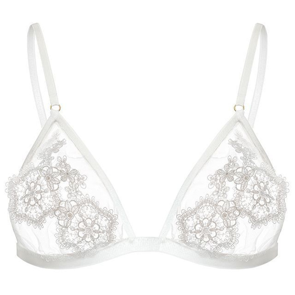 White Bra M Sunflower Perilla