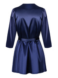 Obsessive Satinia navy blue robe S/M