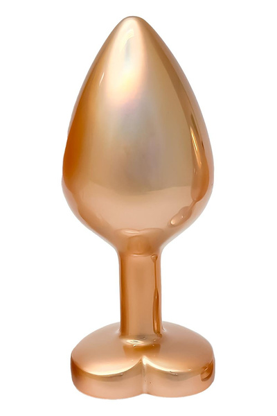 Gleaming Love Pearl Gold Anal Plug Medium Dreamtoys