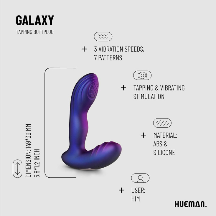 Hueman prostate massager Tapping Butt Plug