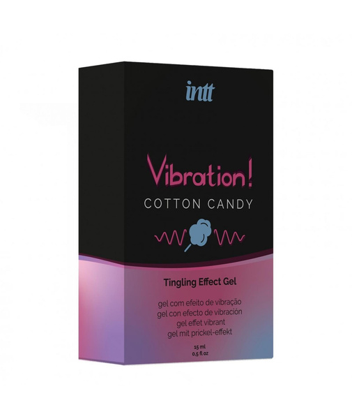 intt żel stymulujący VIBRATION! Cotton Candy 15 ml