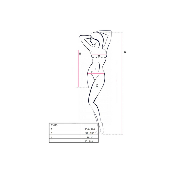 Bodystocking BS093 Red Passion