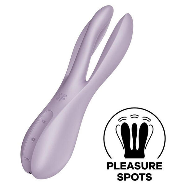 Вібратор для клітора Threesome 2 violet Satisfyer