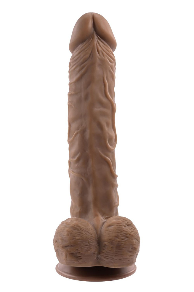 GENDER X 10 INCH 25 CM FLEXSKIN POSEABLE TRUE FEEL DILDO DARK