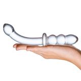 Двостороннє Скляне Ділдо Ribbed G-Spot S Dildo Glas