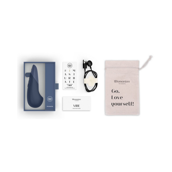 Clitoral Stimulator Womanizer Vibe Dark Blue