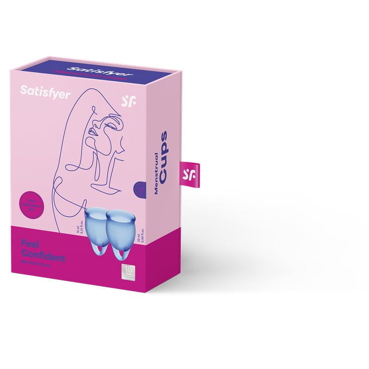 Satisfyer Feel Confident Menstrual Cup Set Dark Blue