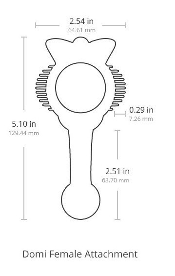 Nakładka Na Masażer Domi Female Attachment Lovense
