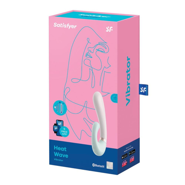 Вібратор для точки G Heat Wave Connect App Mint Satisfyer