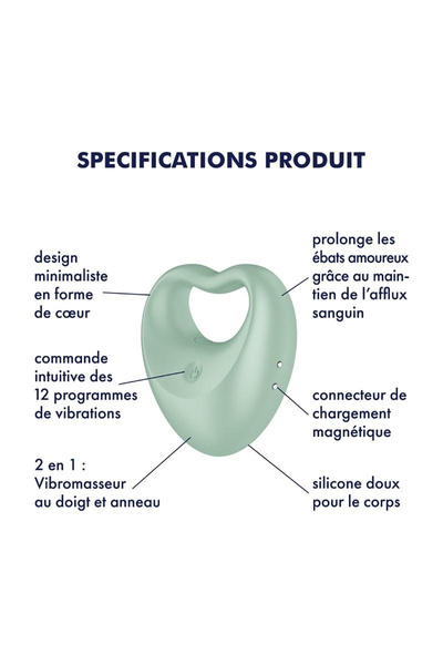 Вібратор 2в1 Perfect Pair 3 зелений Satisfyer