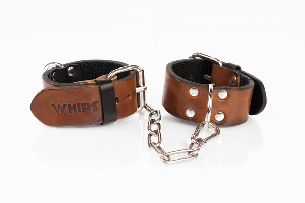 Brown Narrow Cuffs Size S Primal Bond Whips