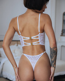 Promees Estela White thong XS/S