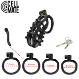 Pas cnoty FlexiSpike Chastity Cage Size 4 CELLMATE