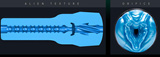 Masturbator Freaks Alien Blue Metallic Fleshlight