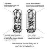 Masturbator Flip Zero Electronic Vibration White Tenga
