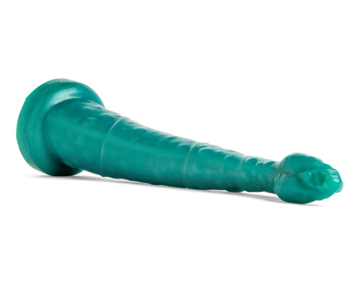 Fantazyjne Dildo Sigmaloid Med Metallic Green Vac M/L Mr Hankeys