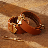 Наручники Ankle And Wrist Cuffs Set Brown LOCKINK