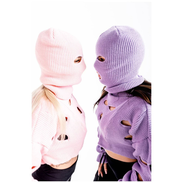 Woolen balaclava Pink HellRider 