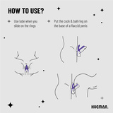 Ерекційне кільце Vibrating Cock Ring Hueman