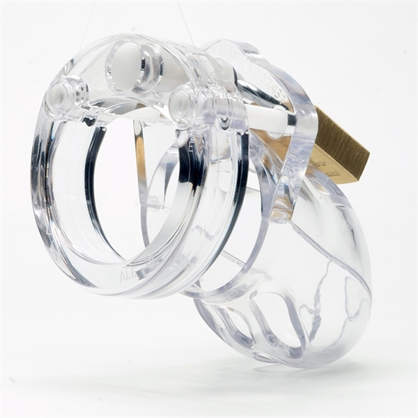 Poliwęglanowy Pas Cnoty Mr Stubb Chastity Cage Clear CB-X