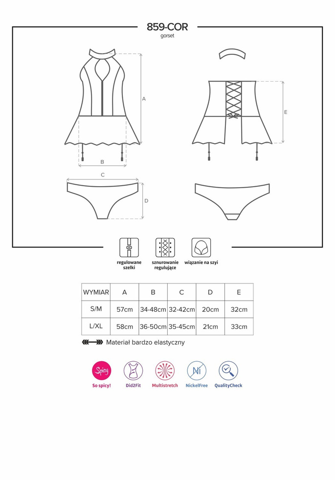 859-COR-1 gorset S/M