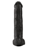 King Cock 15' Cock with Balls Black dildo z jądrami czarne 38cm