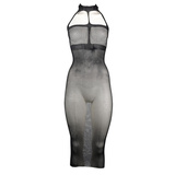 Midi High Neck Dress Black Os Le Désir