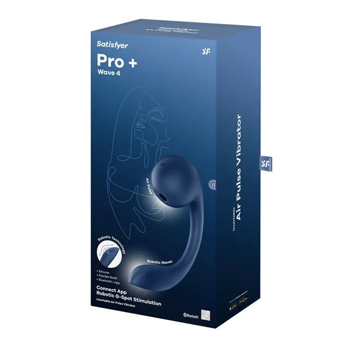 Satisfyer vibrator Pro+ Wave 4 Connect App dark blue