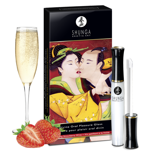 Stymulująca Pomadka Do Seksu Oralnego O Smaku Szampana Z Truskawkami Oral Pleasure Gloss Sparkling Strawberry Wine 10 Ml Shunga