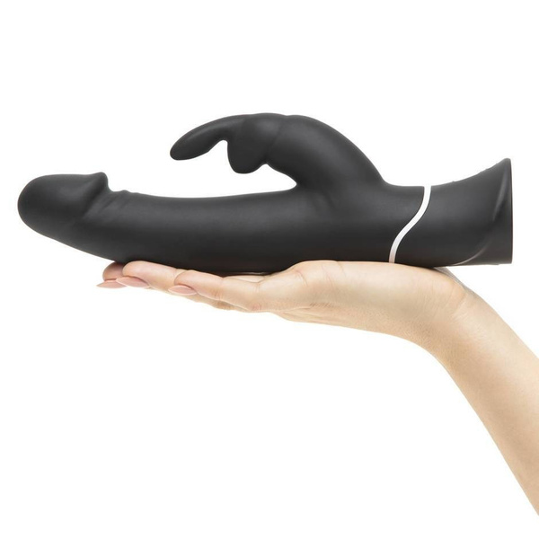 Wibrator Króliczek Realistic Rabbit Black Happy Rabbit