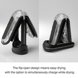 Masturbator Flip Zero Electronic Vibration Black Tenga