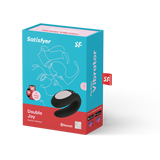 Вібратор Для Пар Double Joy Black With App Satisfyer