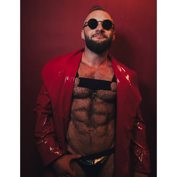  Matrix coat made of lack Red M/L HellRider