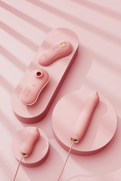Zestaw stymulatorów Zalo Unicorn Set Strawberry Pink