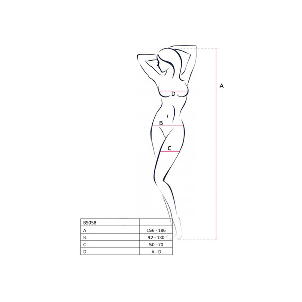 Bodystocking BS058 Red Passion