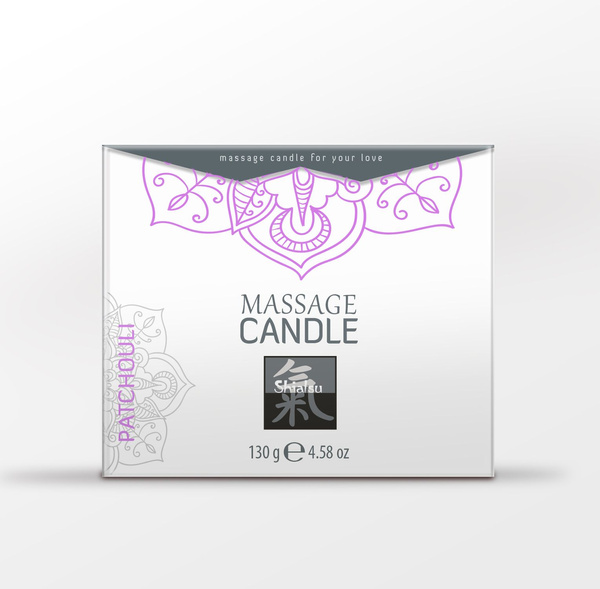 Свічка для масажу Massage Candle Patchouli 130g Shiatsu