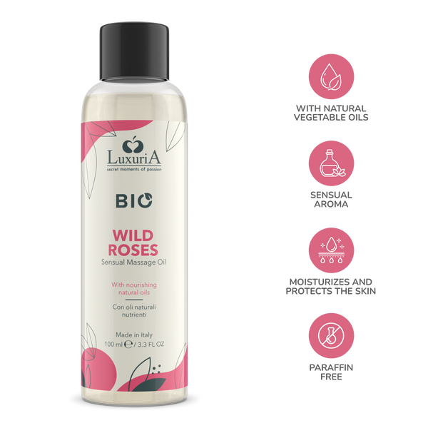 Масло для масажу Luxuria Bio Oil Wild Roses 100 мл IntimateLine