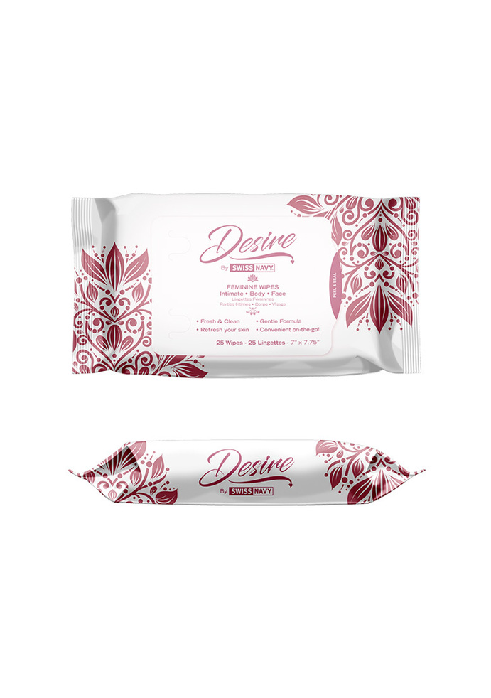 Chusteczki do higieny intymnej dla kobiet Desire by Swiss Feminine Wipes 25pcs box