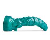 Fantazyjne Dildo Oni Soft Metallic Green Vac L/Xl Mr Hankeys