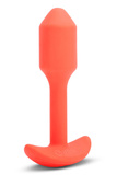 B-VIBE VIBRATING SNUG PLUG 1 ORANGE