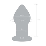 Скляний Корок Анальний Amethyst Rain S Butt Plug Glas