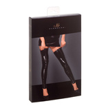 Pończochy Samonośne F190 Pvc Stockings S Noir Handmade