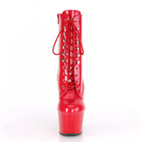 Botki na platformie Adore-1020 Red Pat/Red 7 (37,5) Pleaser