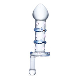 szklany korek z uchwytem Glas Candy Land Juicer Glass Dildo