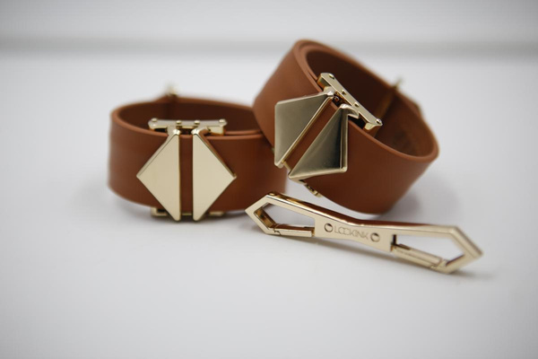 Пояс Bondage Hogtie Set Brown LOCKINK