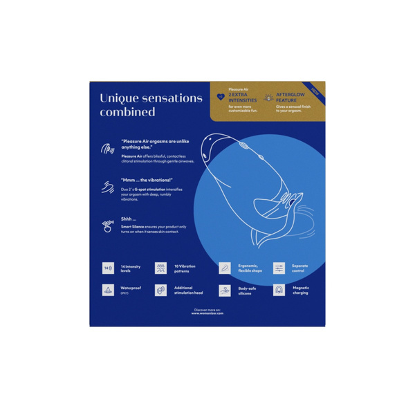 Стимулятор клітора Duo 2 Blueberry Womanizer