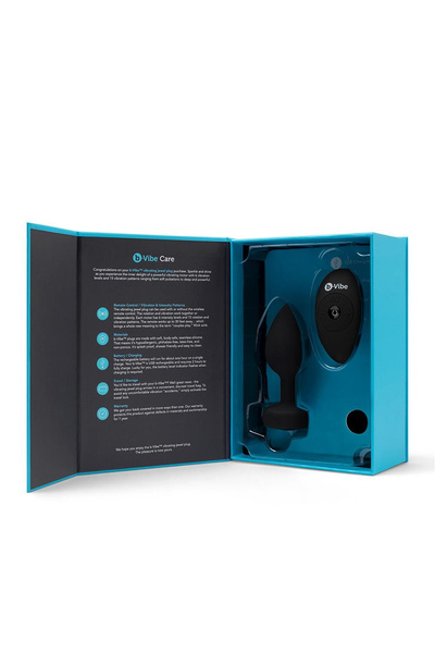 Vibrating Jewel Plug M/L Black b-Vibe