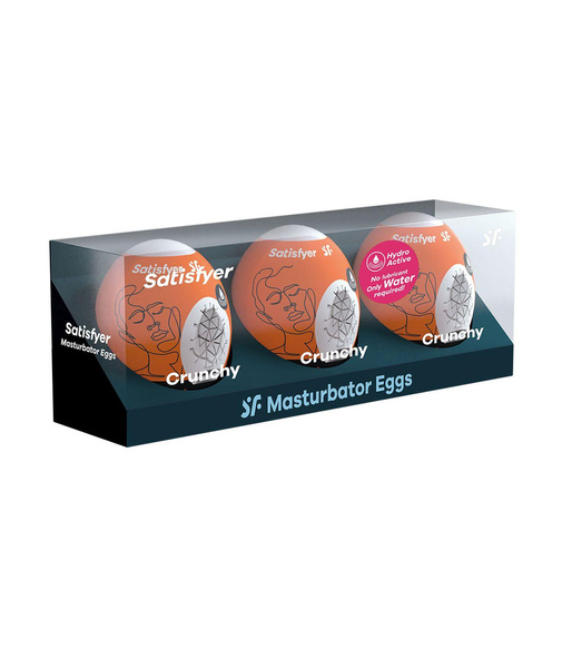 Набір мастурбаторів Eggs set of 3 Crunchy Satisfyer