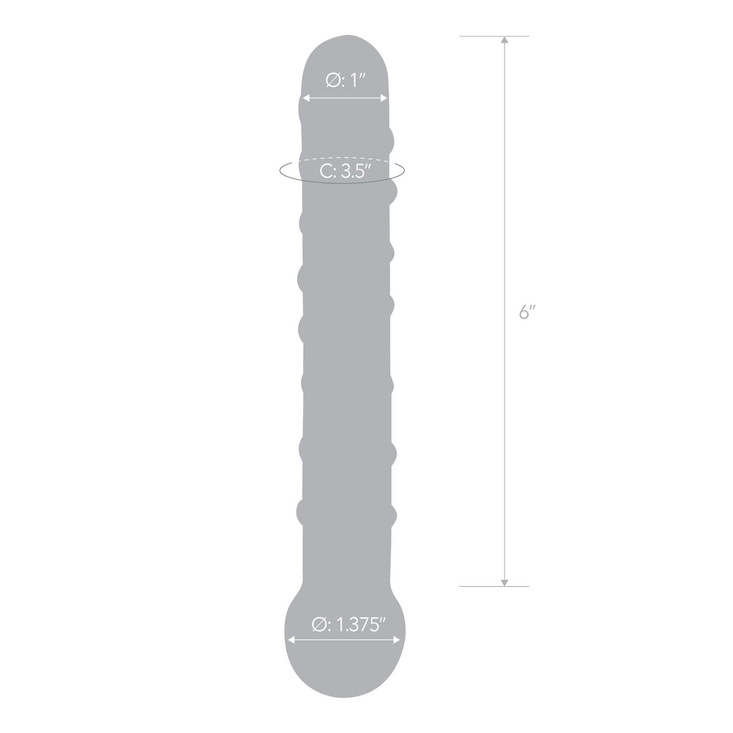 Proste szklane dildo Glas Callisto Clear Glass Dildo