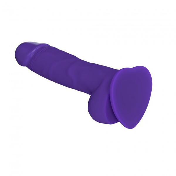 Bardzo realistyczne dildo z przyssawką Strap-on-me Soft Realistic Dildo XL Purple